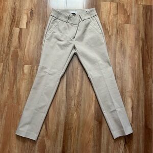 LOFT Khaki Pleated Trousers